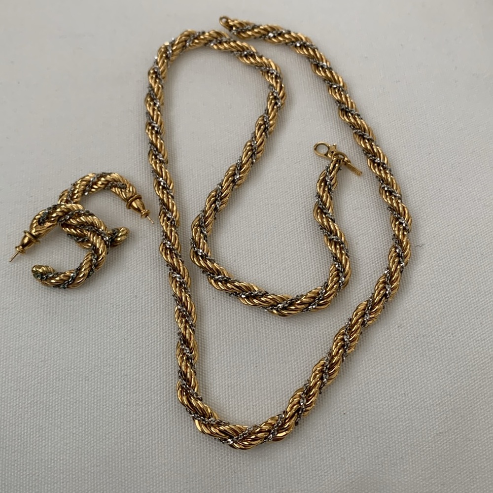 Vintage Mid century Monet necklace & earrings